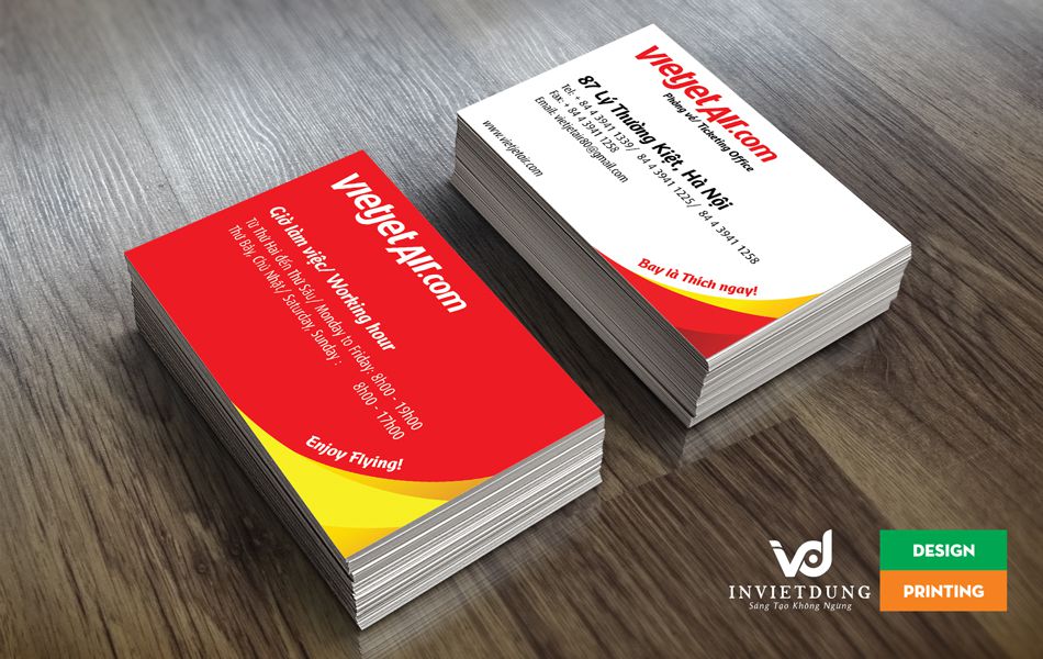 Mẫu card visit đẹp hàng không