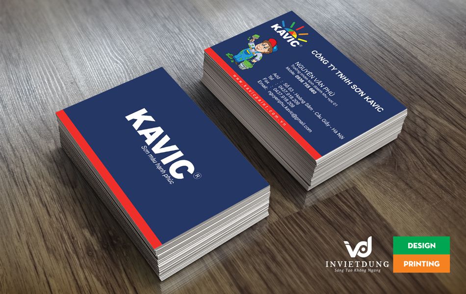 thiết kế card visit sơn