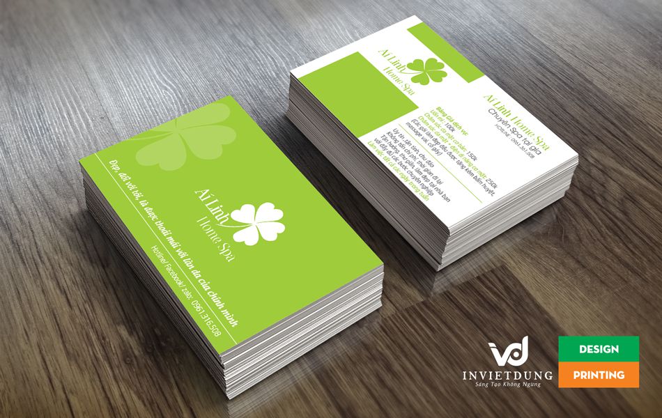 Mẫu card visit thẩm mỹ