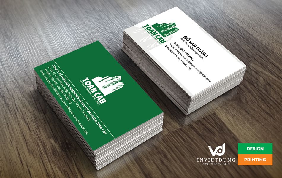 Mẫu card visit công ty xây dựng Toàn Cầu Mẫu card visit công ty xây dựng Toàn Cầu