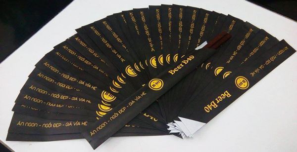 Mẫu vỏ bao đũa đẹp cho nhà hàng