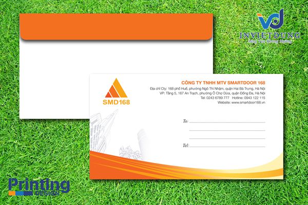 Mẫu phong bì công ty SMD 168