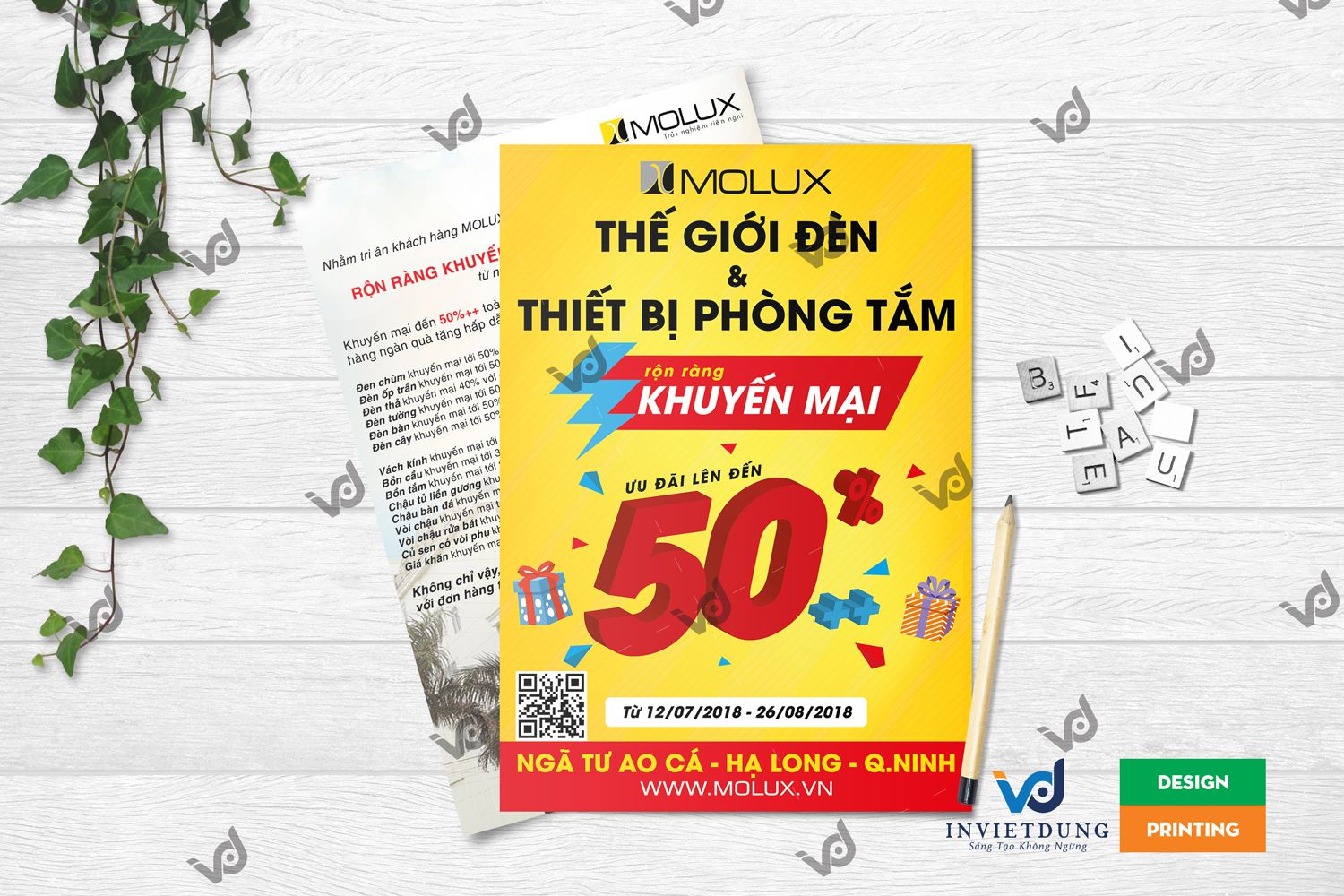 Mẫu tờ rơi quảng cáo khai trương cửa hàng thiết bị nhà tắm