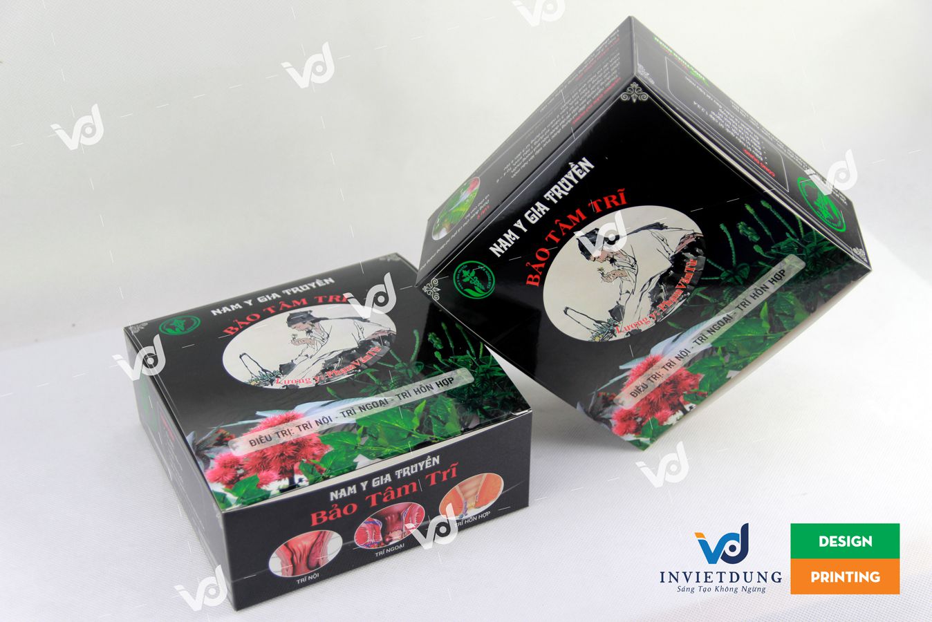 Hộp giấy nắp lật đựng thực phẩm chức năng