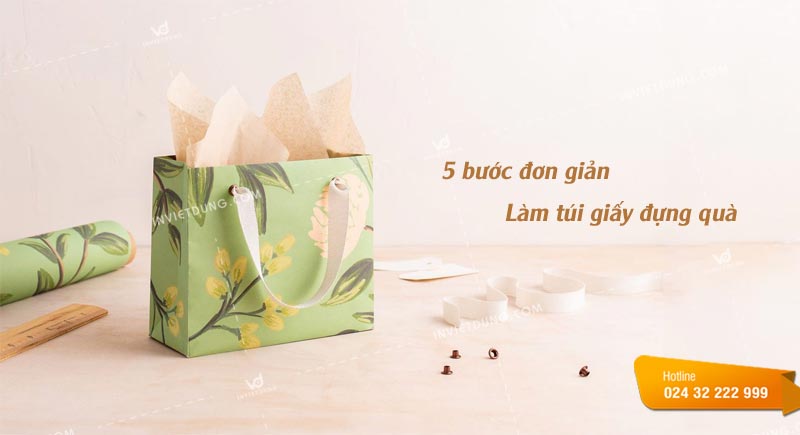 Cách làm túi giấy đựng quà tại nhà