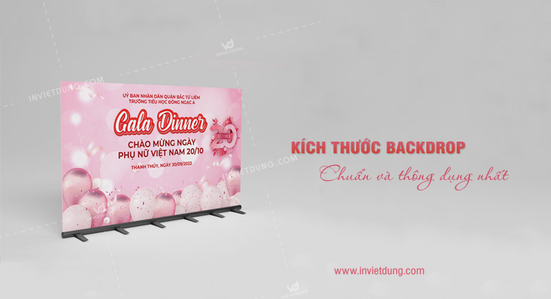 Kích thước backdrop chuẩn và thông dụng nhất
