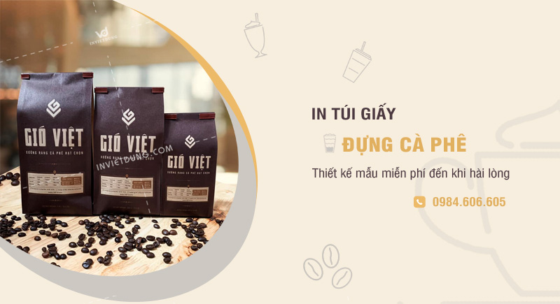 Xưởng in túi giấy đựng cà phê tại Hà Nội, 69+ mẫu mã đẹp