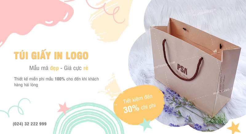 Dịch vụ thiết kế và in túi giấy có logo