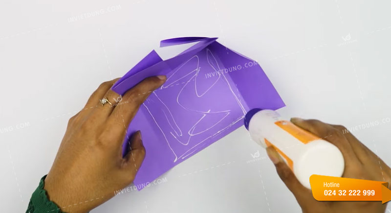 Cách làm hộp giấy đựng bút nhiều ngăn bước 4