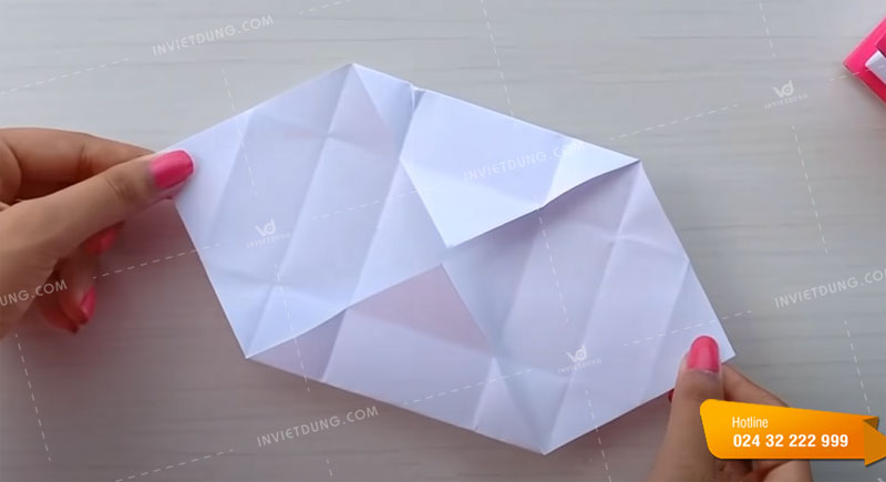 Tạo hình phần hộp giấy hình bên trong bước 4