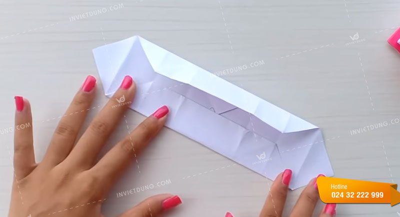 Tạo hình phần hộp giấy hình bên trong bước 6