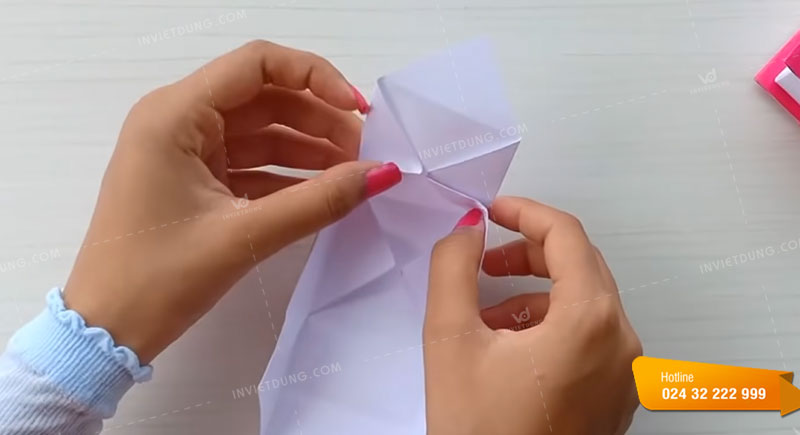 Tạo hình phần hộp giấy hình bên trong bước 5