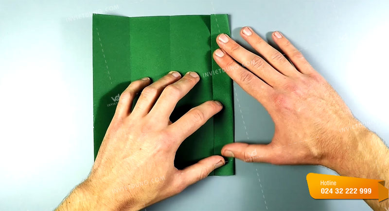 Cách gấp hộp giấy đơn giản hình chữ nhật bước 2