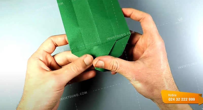Cách gấp hộp giấy đơn giản hình chữ nhật bước 8