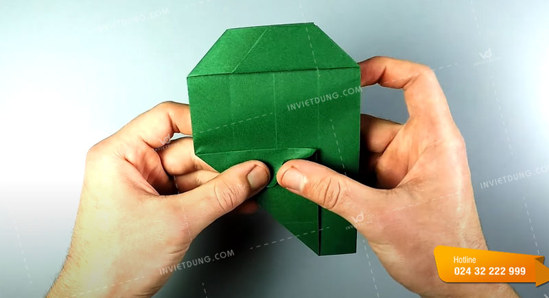 Cách gấp hộp giấy đơn giản hình chữ nhật bước 7