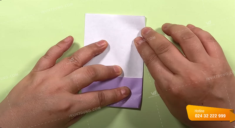 Cách xếp hộp giấy hình trái tim độc đáo bước 2