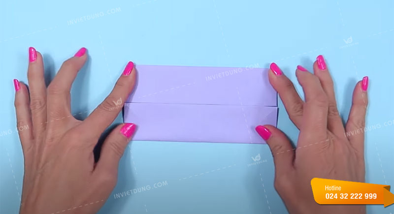Cách gấp hộp giấy hình trái tim không dùng keo dán bước 4