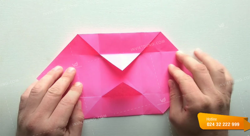 Cách gấp hộp giấy origami masu bước 4