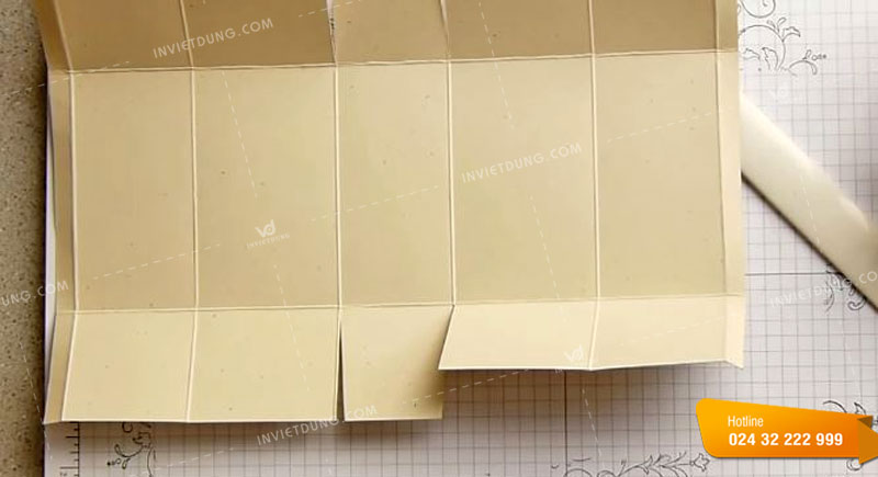 Cách gấp túi giấy handmade tại nhà đơn giản bước 3