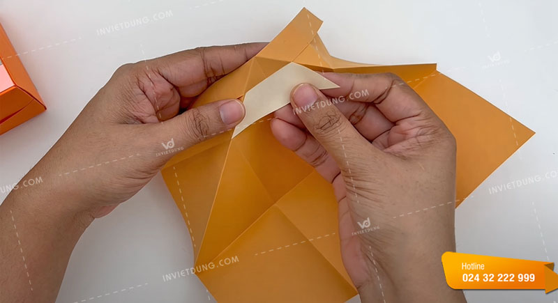 Cách làm hộp giấy đựng bút một ngăn đáng yêu bước 4