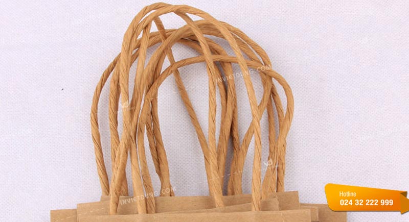 Làm quai xách cho túi giấy handmade