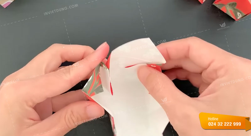 Cách gấp túi giấy mini tại nhà đơn giản bước 10