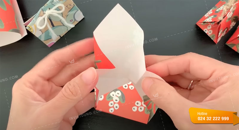 Cách gấp túi giấy mini tại nhà đơn giản bước 11
