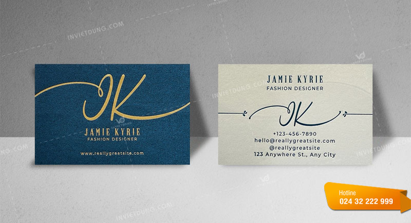 Card visit được cán vân sang trọng