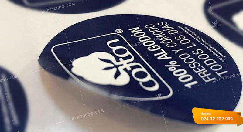 Chất liệu decal nhựa in tem bảo hành