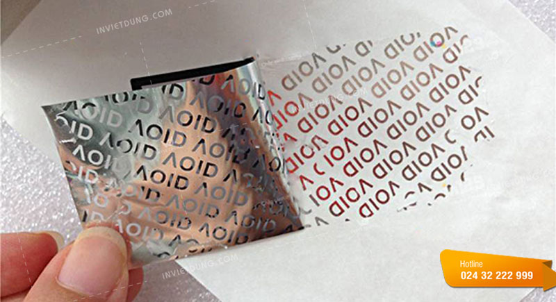 Decal xi bạc in tem niêm phong