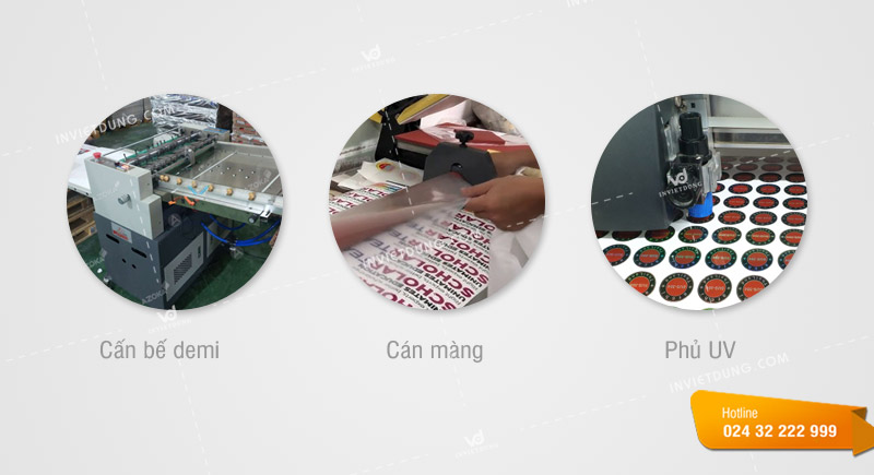 Gia công sau in tem niêm phong hộp thuốc