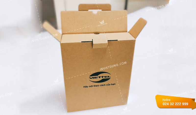 Kiểu hộp carton có khuôn bế riêng