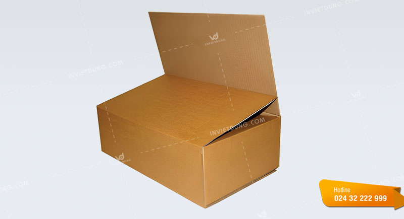 Kiểu hộp carton nắp chồm