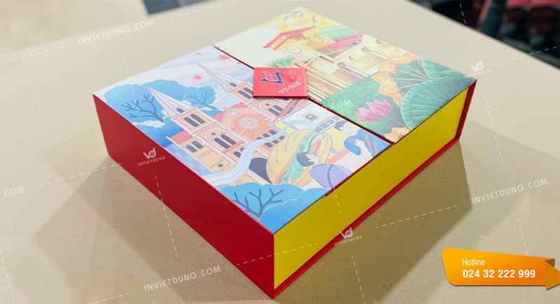 Hộp cánh bướm mở nắp trên có miếng đáp