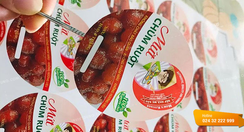 Mẫu tem nhãn mứt thiết kế thông tin chuyên nghiệp