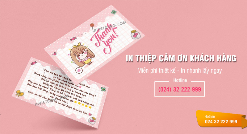 In thiệp cảm ơn khách hàng