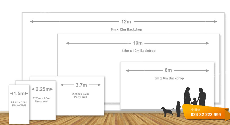 Kích thước Backdrop chuẩn là bao nhiêu?