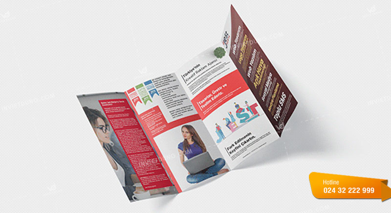 Kích thước brochure gấp 4