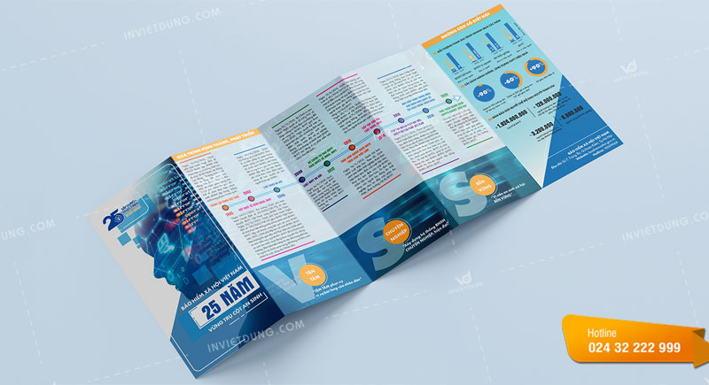 Kích thước brochure gấp 5