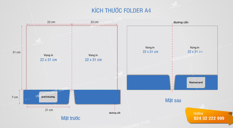 Kích thước bìa folder A4
