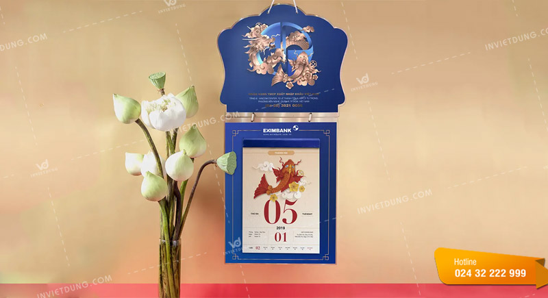 Kích thước lịch Tết bloc