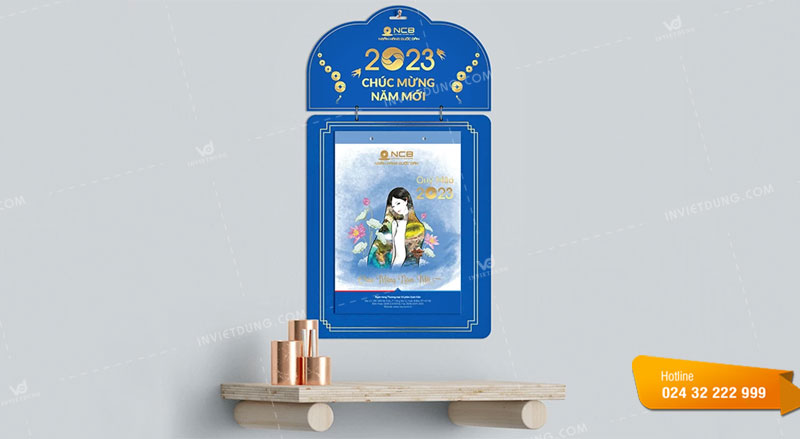 Kích thước lịch Tết 7 tờ