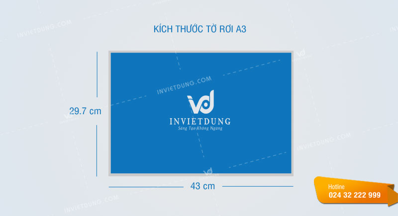 Kích thước tờ rơi A3