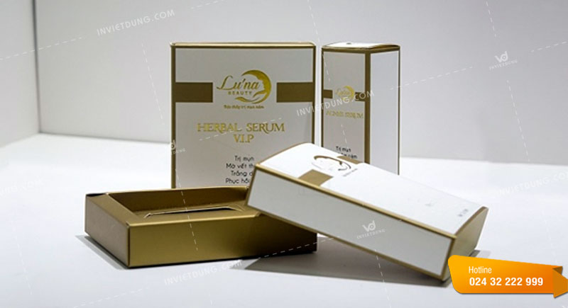 Mẫu hộp giấy bao diêm đựng mỹ phẩm
