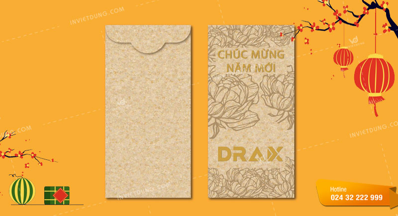 Mẫu bao lì xì Tết độc quyền cho DRAX