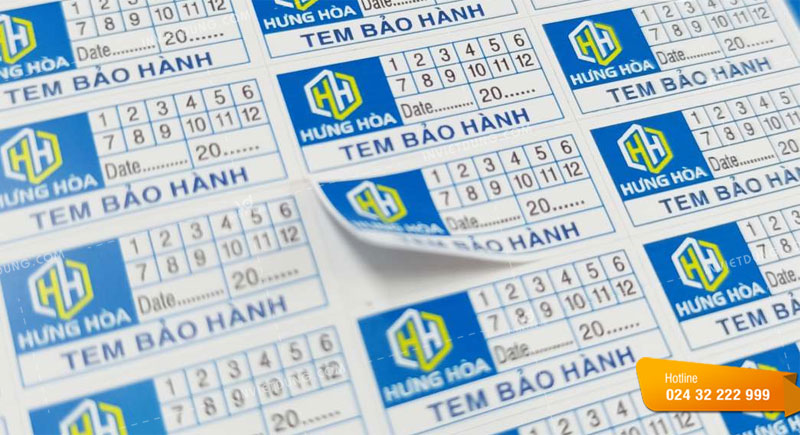 In tem bảo hành dán máy tính đẹp độc đáo