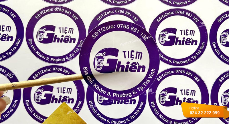 Tem nhãn decal giấy dán bánh kẹo