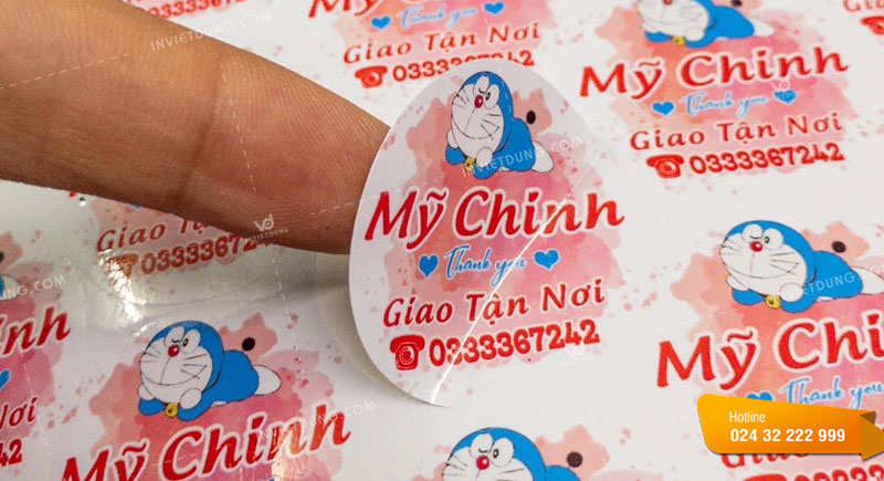 Mẫu tem nhãn bánh tráng trộn Mỹ Chinh