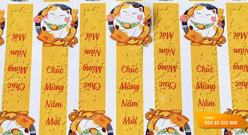 Mẫu tem dán quà Tết chúc mừng năm mới