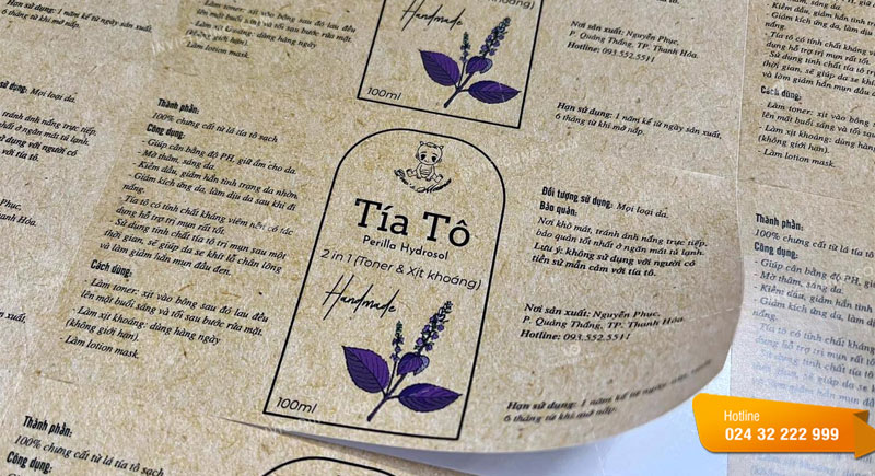 Những thông tin cần có khi in tem nhãn tinh dầu